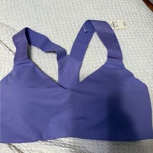 Plunge Front Seamless Sports Bra - Violet